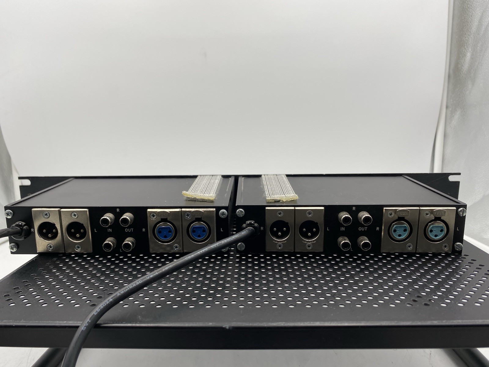 Lot of 2 ESE ES-244 Amplifier 4x4 Audio Level Interface