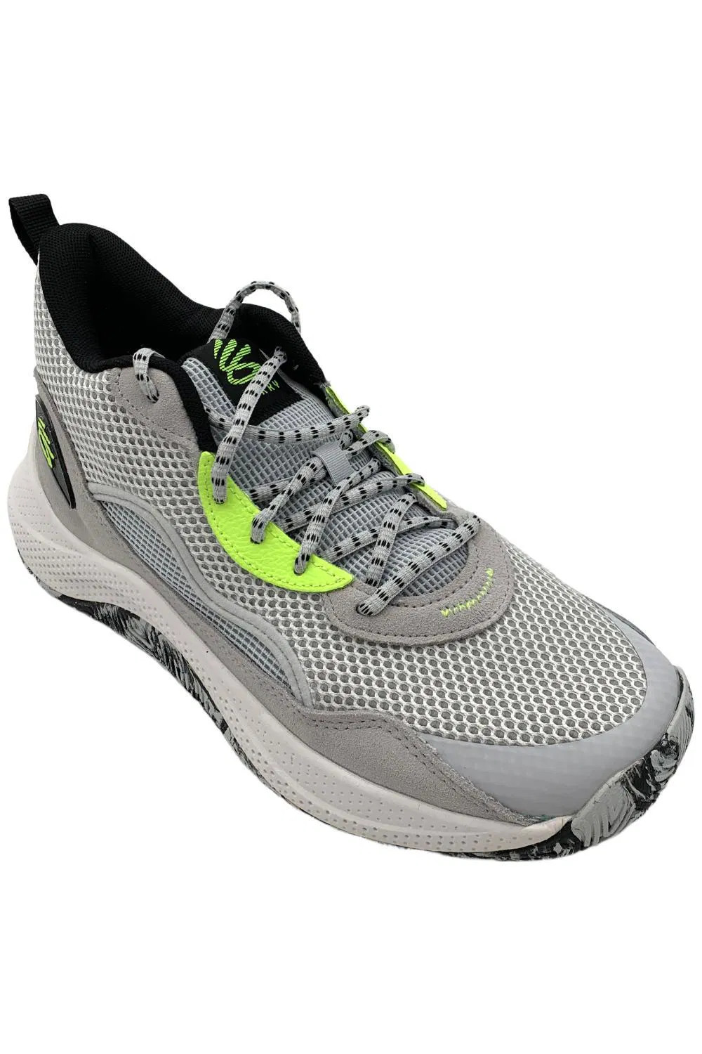 Under Armour Men's Curry 3Z 24 Basketball Sneakers Gray/Black/Yellow