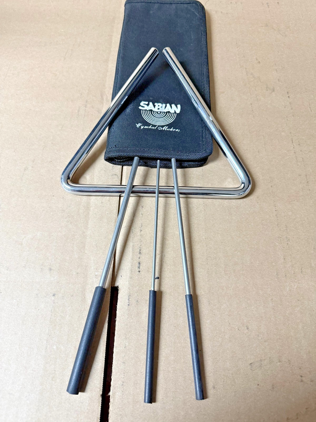 Unbranded Triangle w/ Sabian Beaters – Used – Zipper Pull Broken