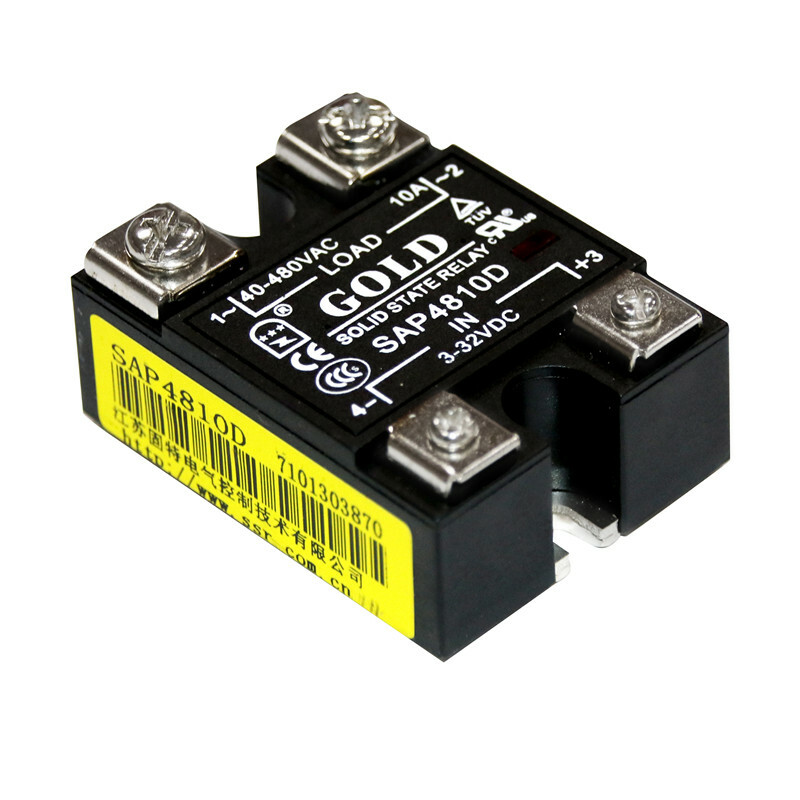 1pc SSR Single-phase Solid State Relay SAP4810D 10A DC Control AC Single LED
