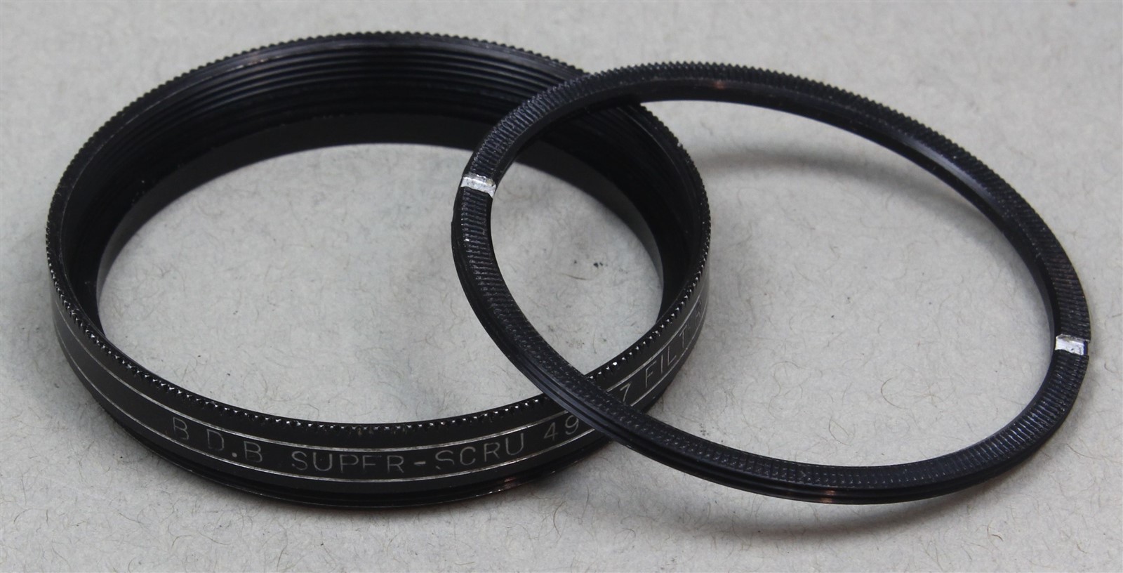 49mm Screw-In BDB Filter Holder/Adapter Ring (holds 47mm Diameter Filter) BLK