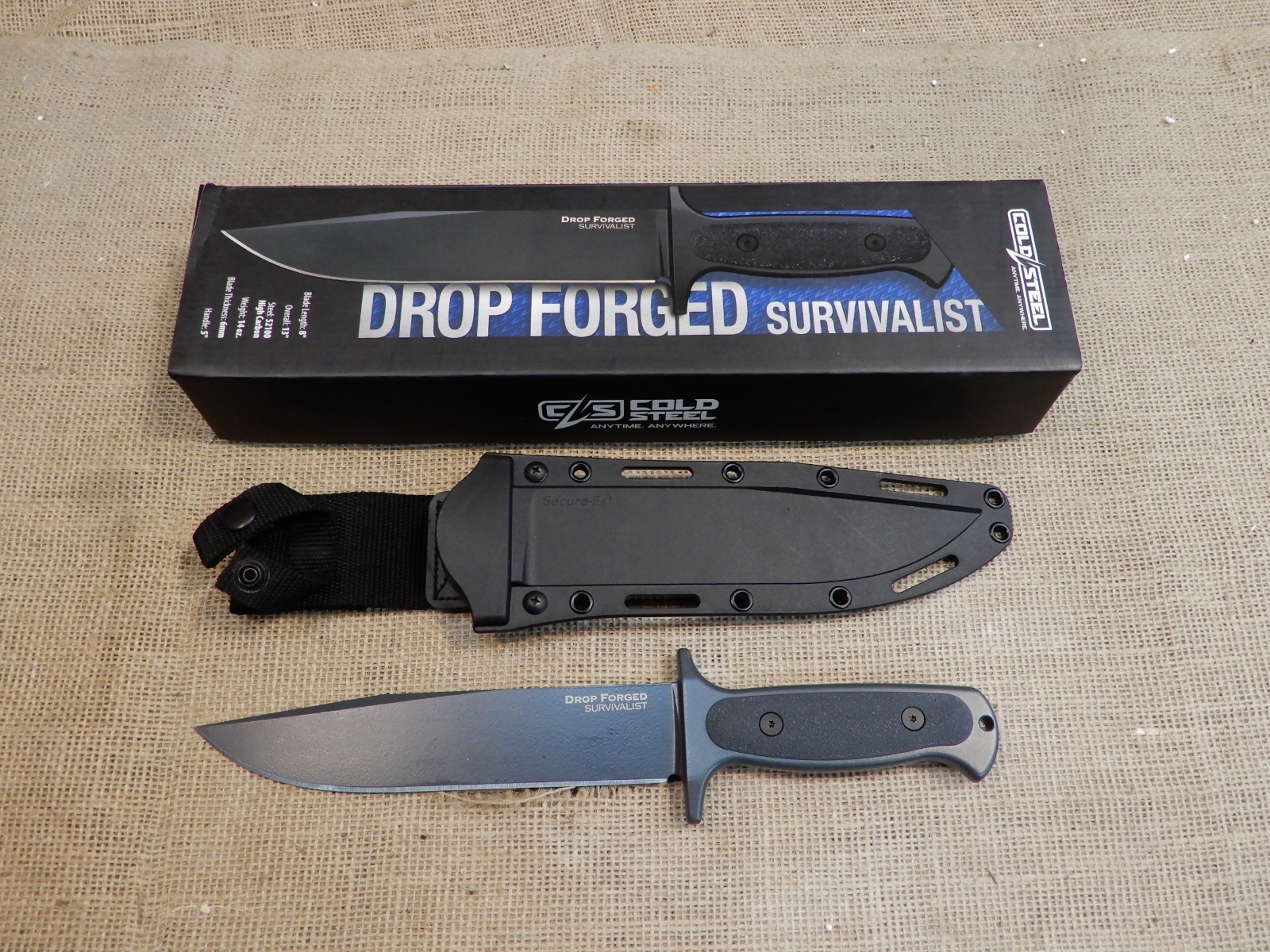 Cold Steel Drop Forged Survivalist Knife W/ Sheath