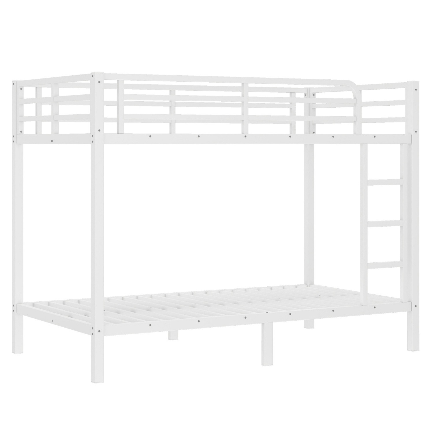 Twin XL Over Twin XL Metal Bunk Bed Twin XL Size Metal Bed Frame with Ladder