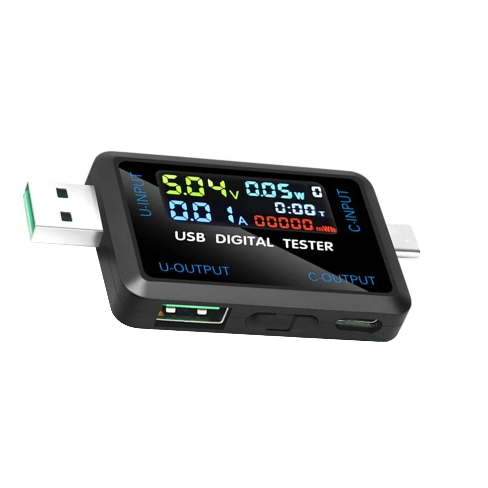 Maintenance USB C Voltmeter Current Meter Multi Function Button Power Monitor