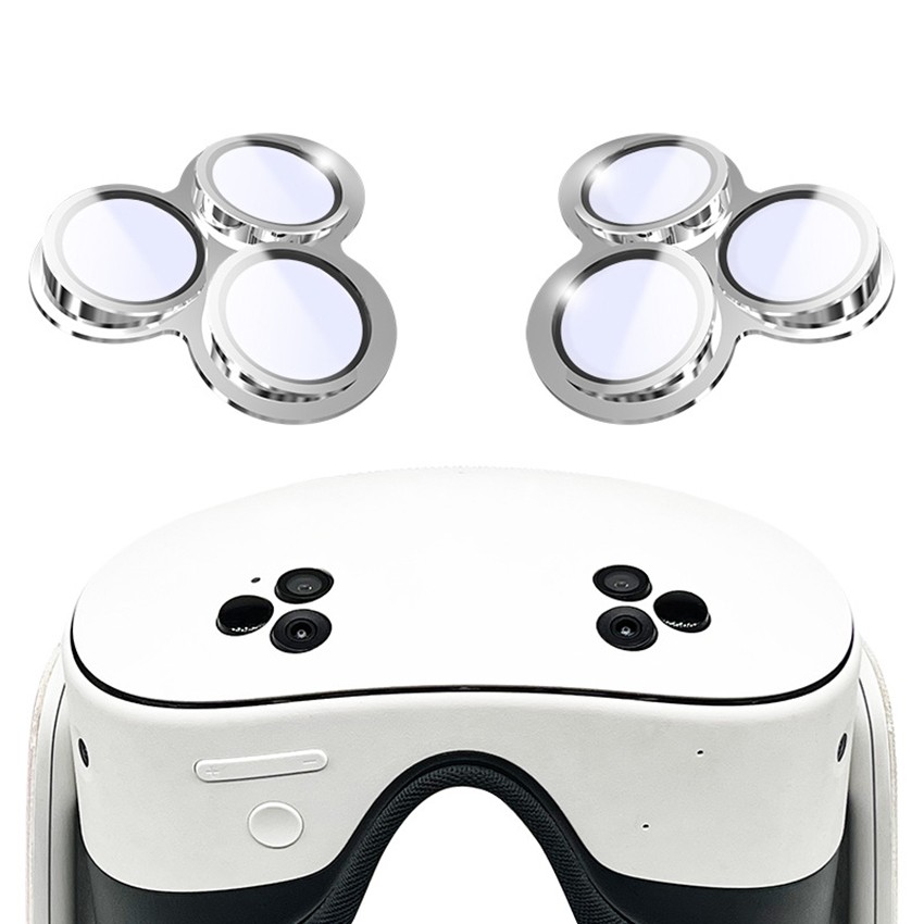 For Quest 3S VR Alloy Lens 9H Tempered Glass Protective Film Camera Protection