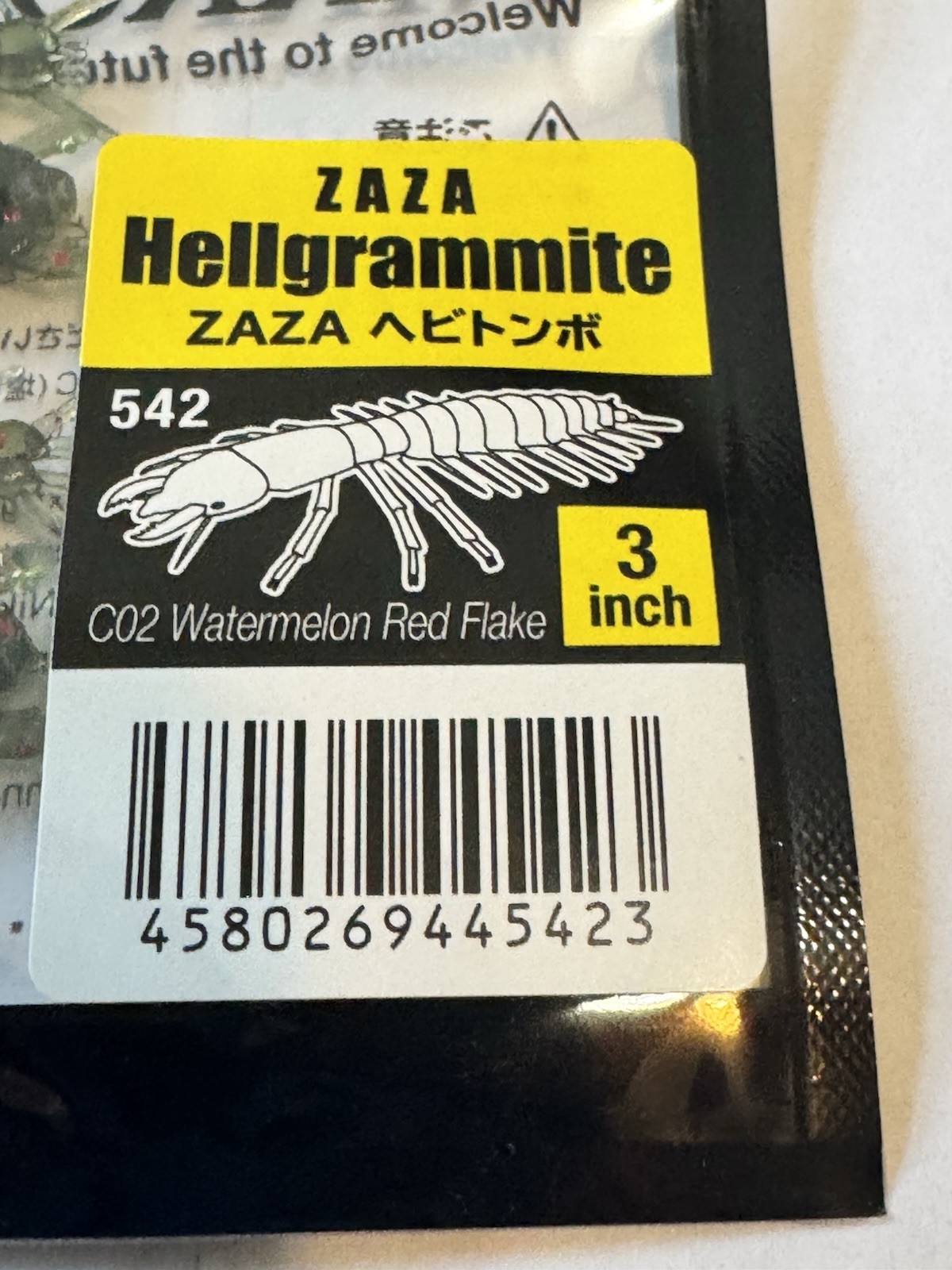 Nikko Hellgrammite Creature Bait 3" Watermelon Red
