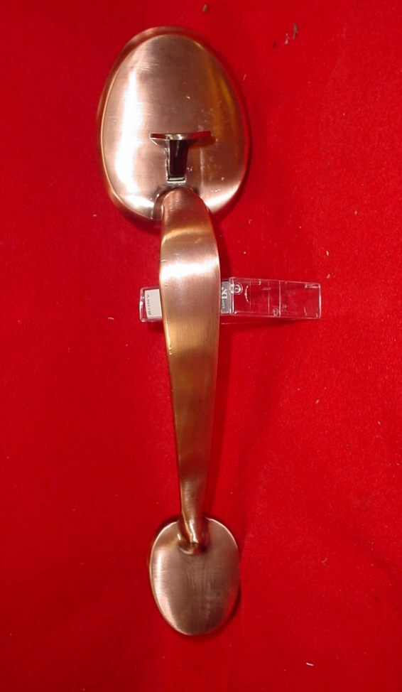 SAMIDACA Handleset Entrance Door Lever and Deadbolt Tubular Lockset COPPER TONE