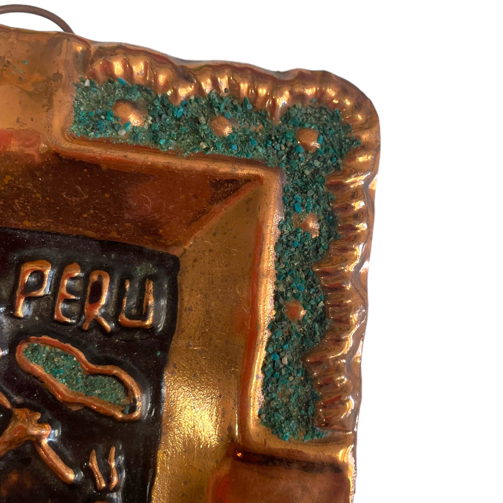 Peru Copper Ash Tray Collectable Decoration