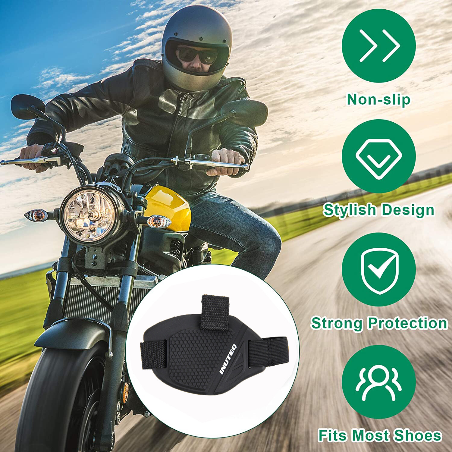 Motorcycle Shift Pad Shoe Boot Cover Protector Useful Gear Shifter Accessories