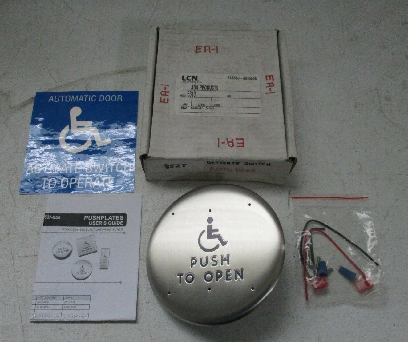 NEW LCN 6" ROUND HANDICAP LOGO SWITCH 8310-852T 750243-00 FREE SHIPPING