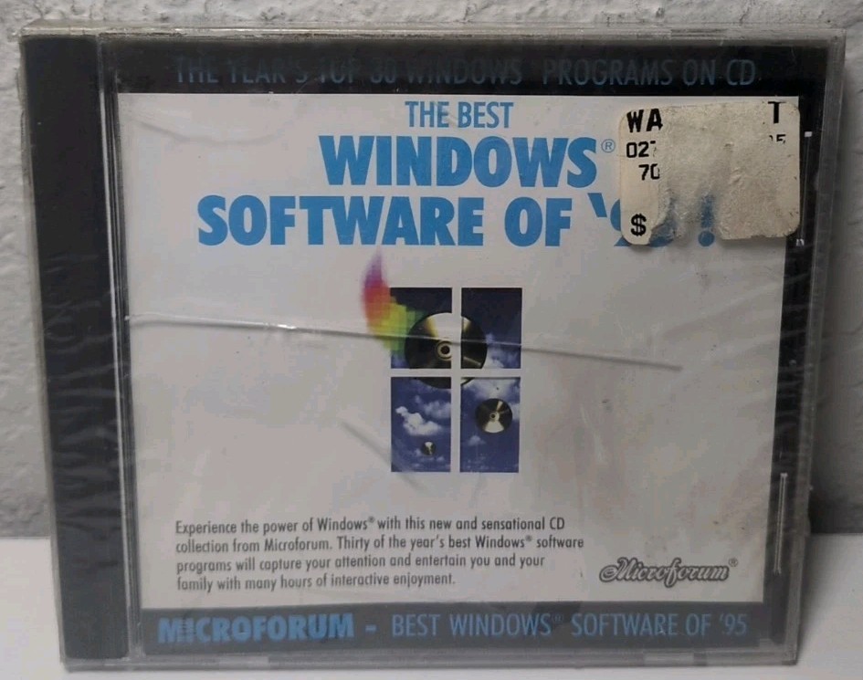 The Best Windows Software Of '95 PC CD-ROM Brand New B315