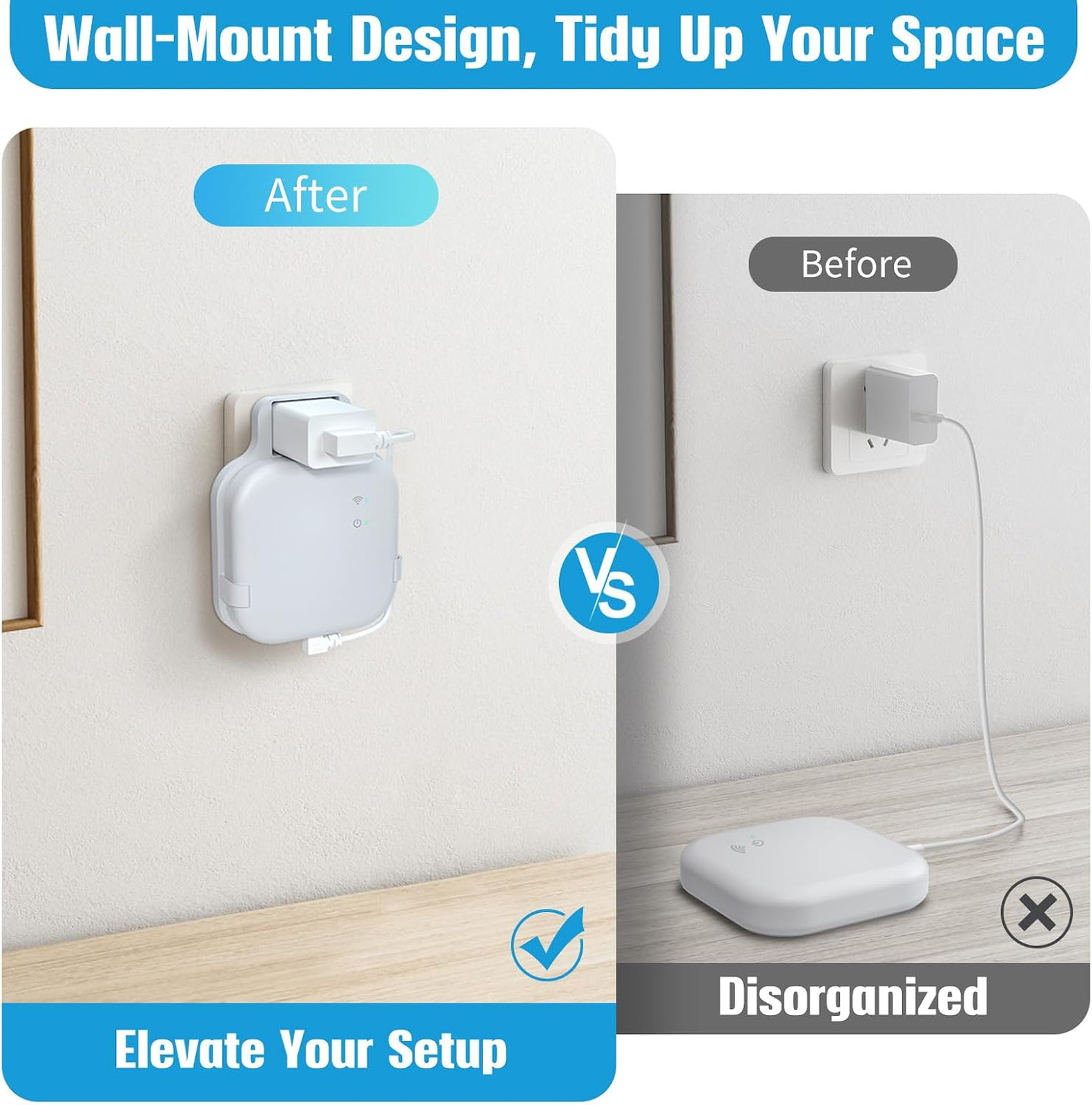 Outlet Wall Mount for Blink Sync Module XR Space Saving Bracket Holder