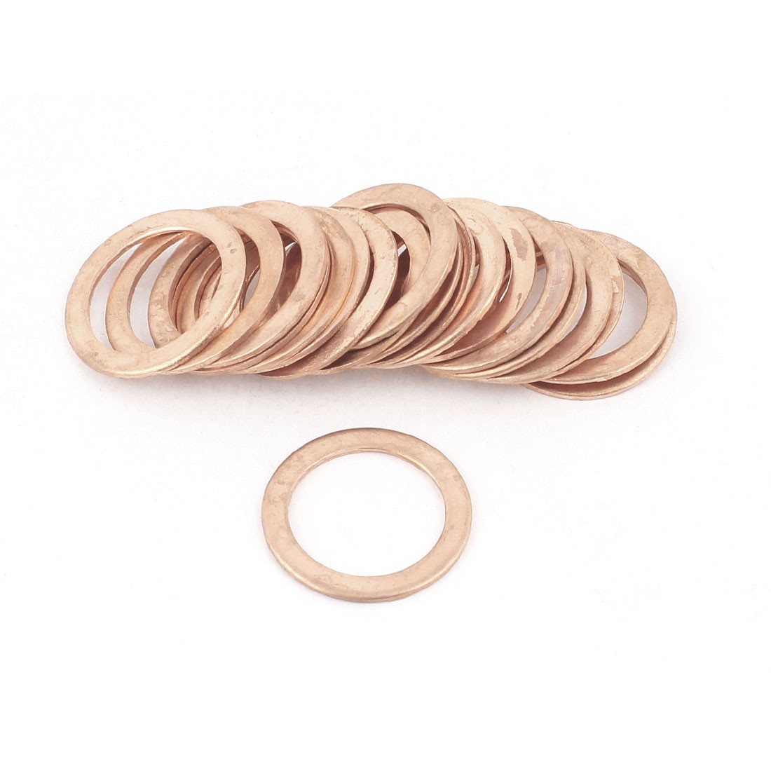 20PCS 22mm OD 16mm ID 1mm Thick Copper Washer Flat  Oil Brake Line Seal