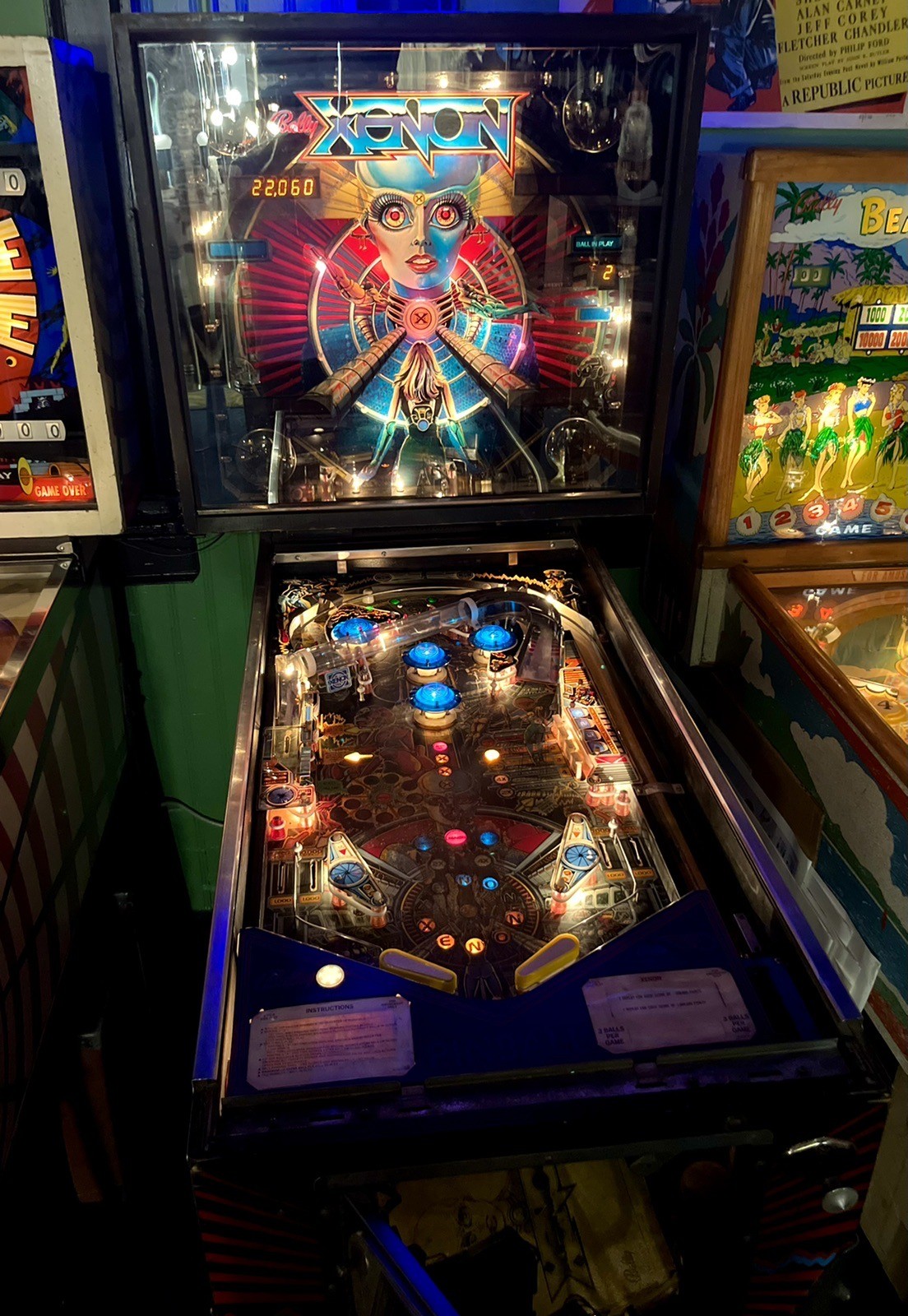 VINTAGE BALLY PINBALL MACHINE 1980 VG+ CONDITION RESTORED AND WORKING RARE!