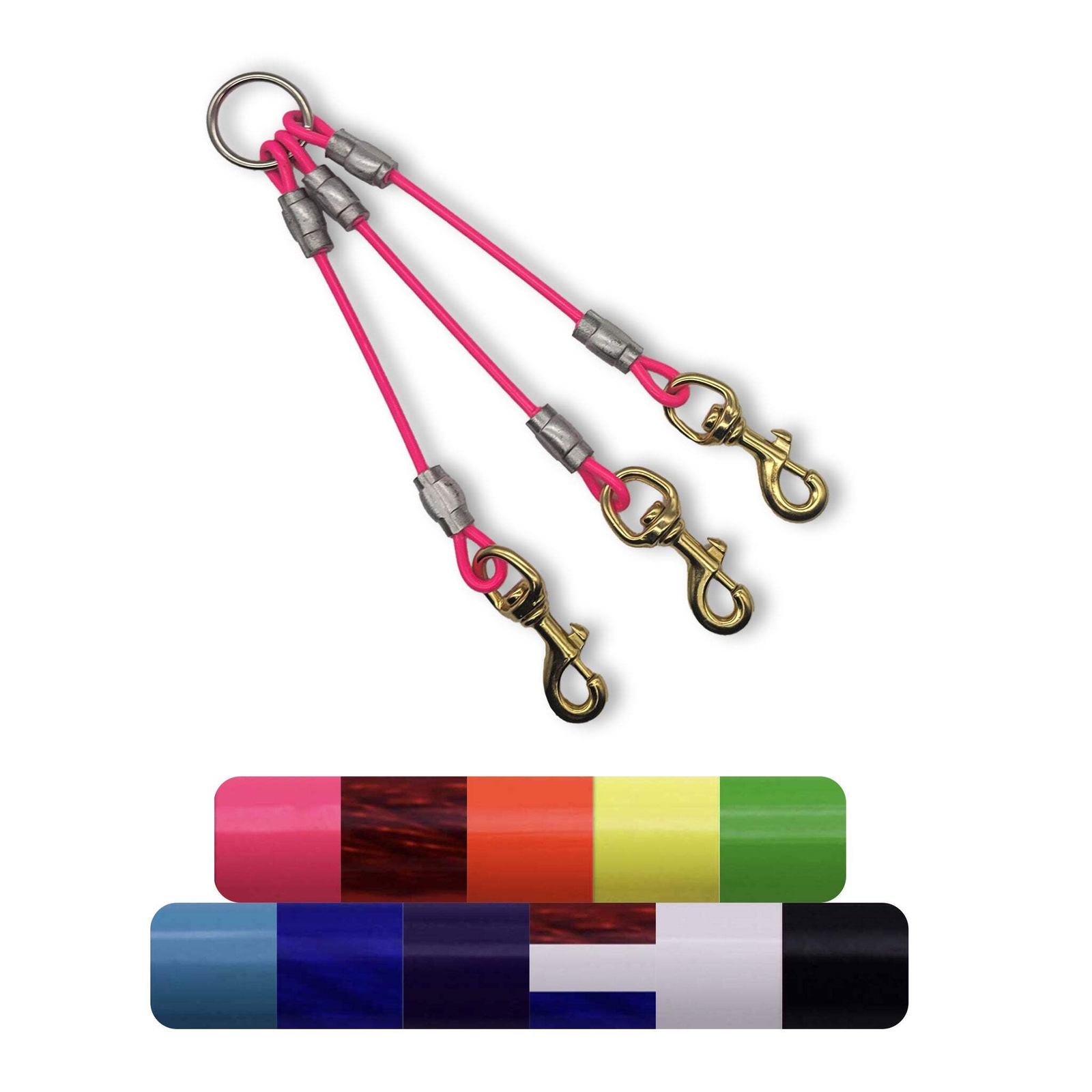 3 Dog Splitter Coupler Heavy Duty Triple Dog Lead Attachment