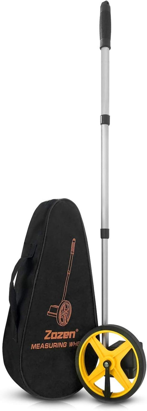 Zozen Measuring Wheel in Feet and Inches, 6-Inch Measure Wheel - Telescopic/Mech