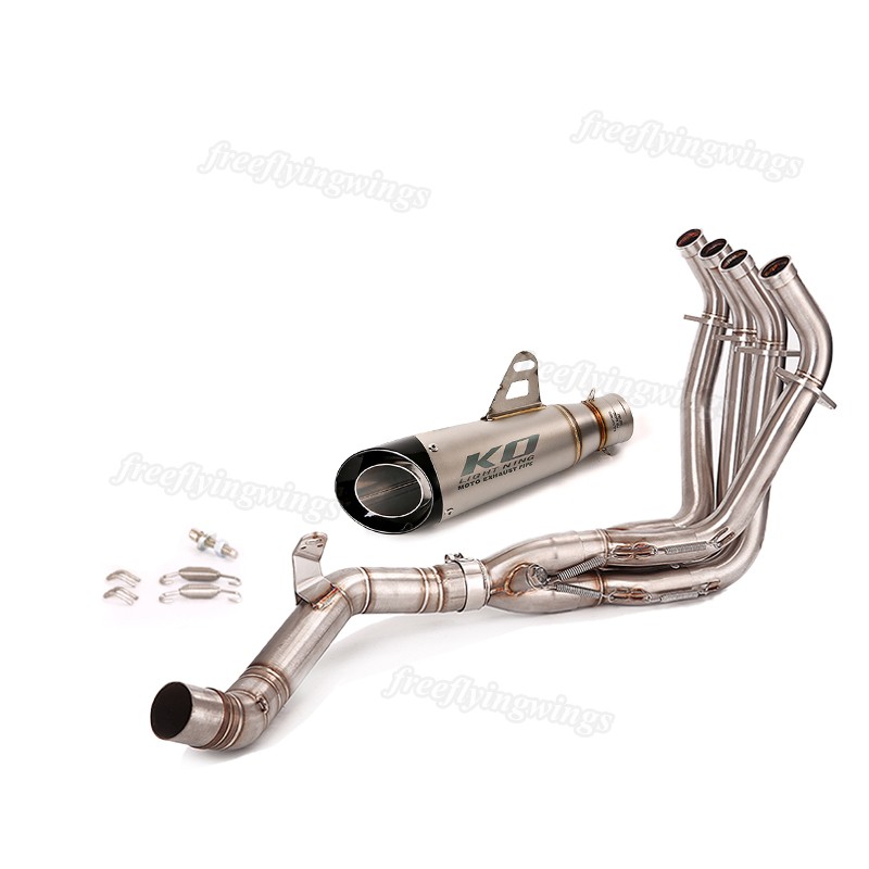 For Kawasaki Z900 2017-2025 Front Link Pipe Full System Exhaust Muffler Silencer