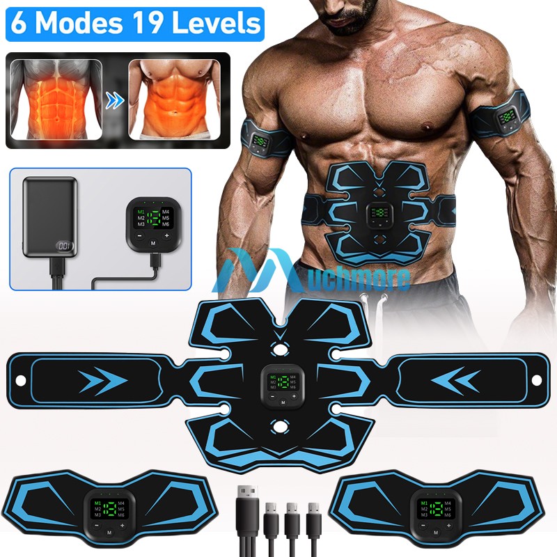 Electric Muscle Toner Machine ABS Toning Belt Simulation Fat Burner Body Shaper