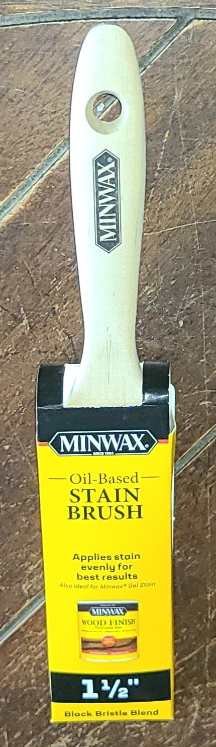 Minwax Oil-Based Stain Brush 1-1/2" Brush -White Bristle Blend- #427280150