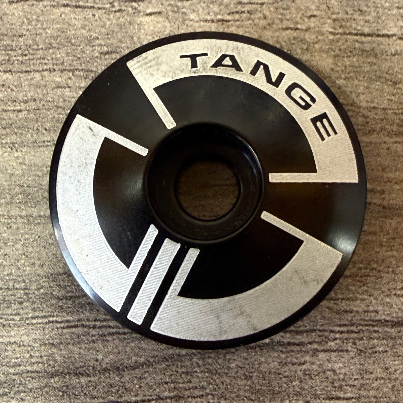 Tange 1 1/8 Threadless Headset Top Cap Black Aluminum