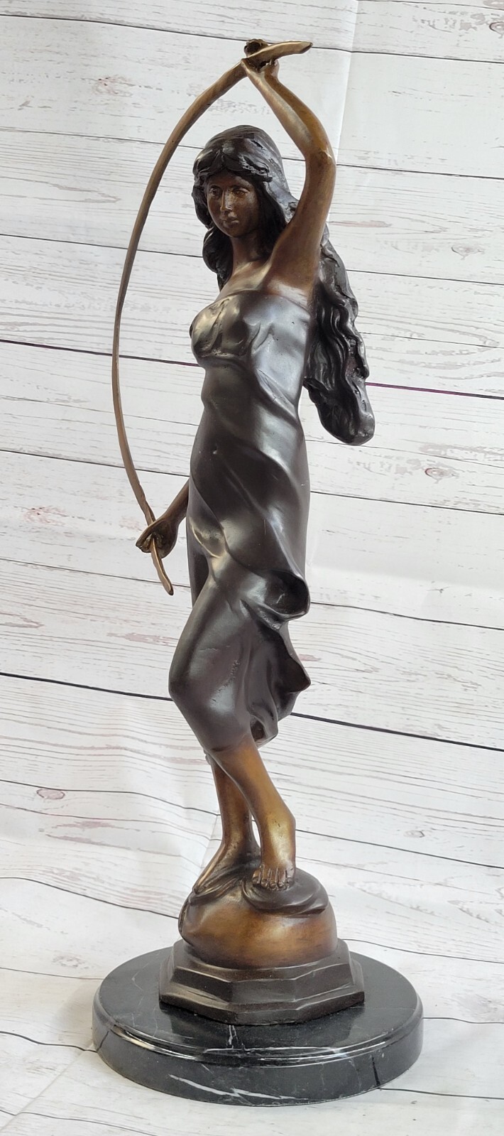 Juleus Metal Arch Entertainer Bronze Sculpture Handmade Figure