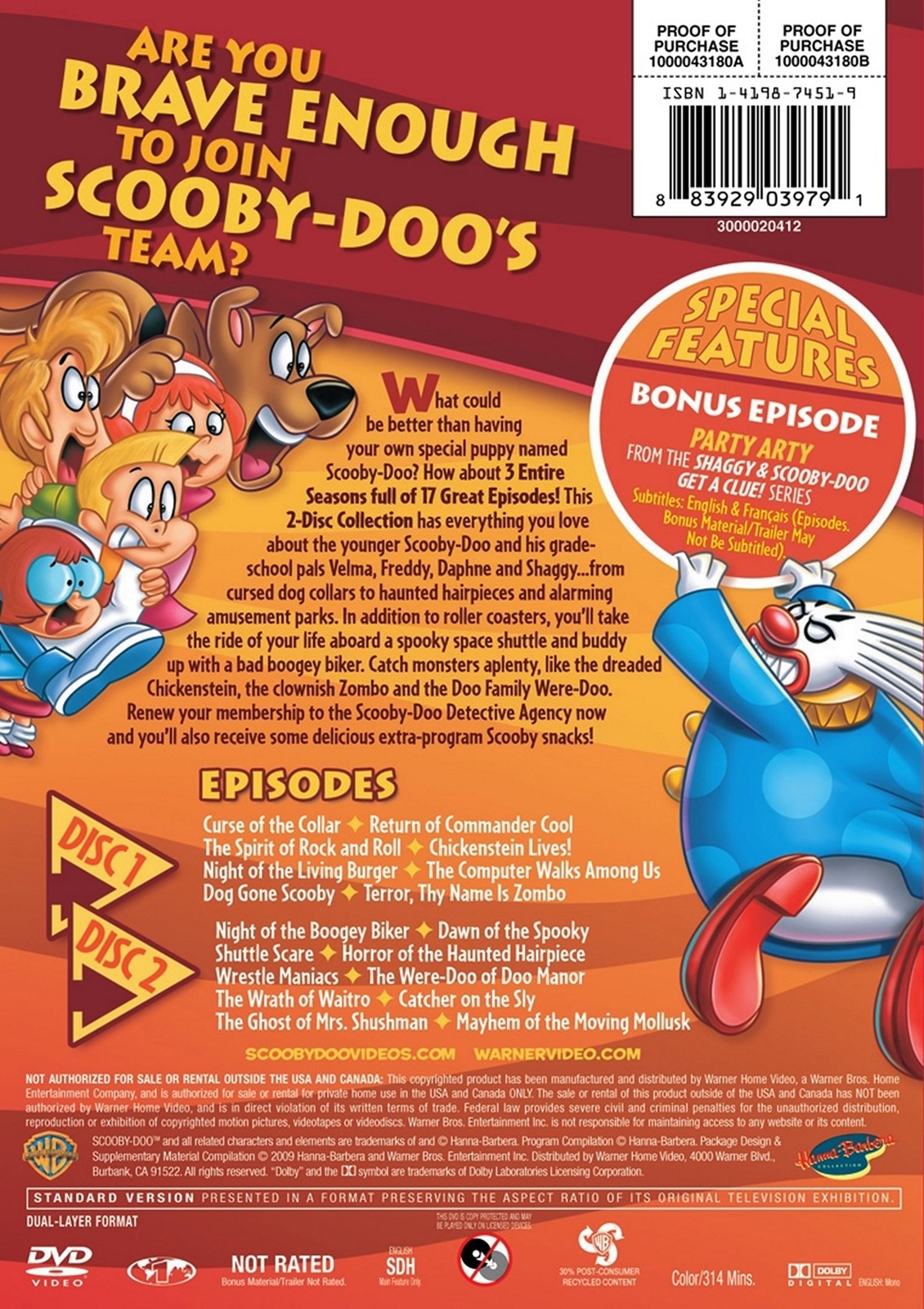A Pup Named Scooby-Doo Seasons 2-4 DVD NEW