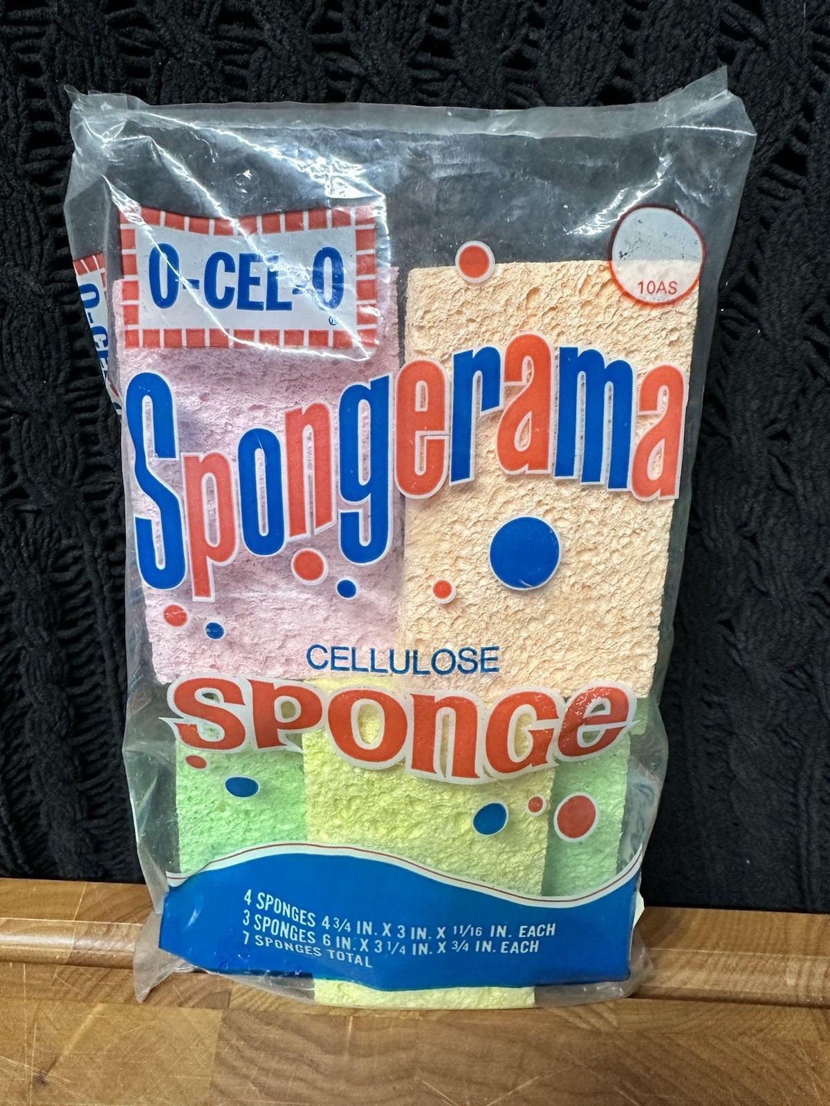 Vintage Set of 7 : O-CEL-O Sponges "Spongerama" - NEW IN FACTORY SEALED BAG!