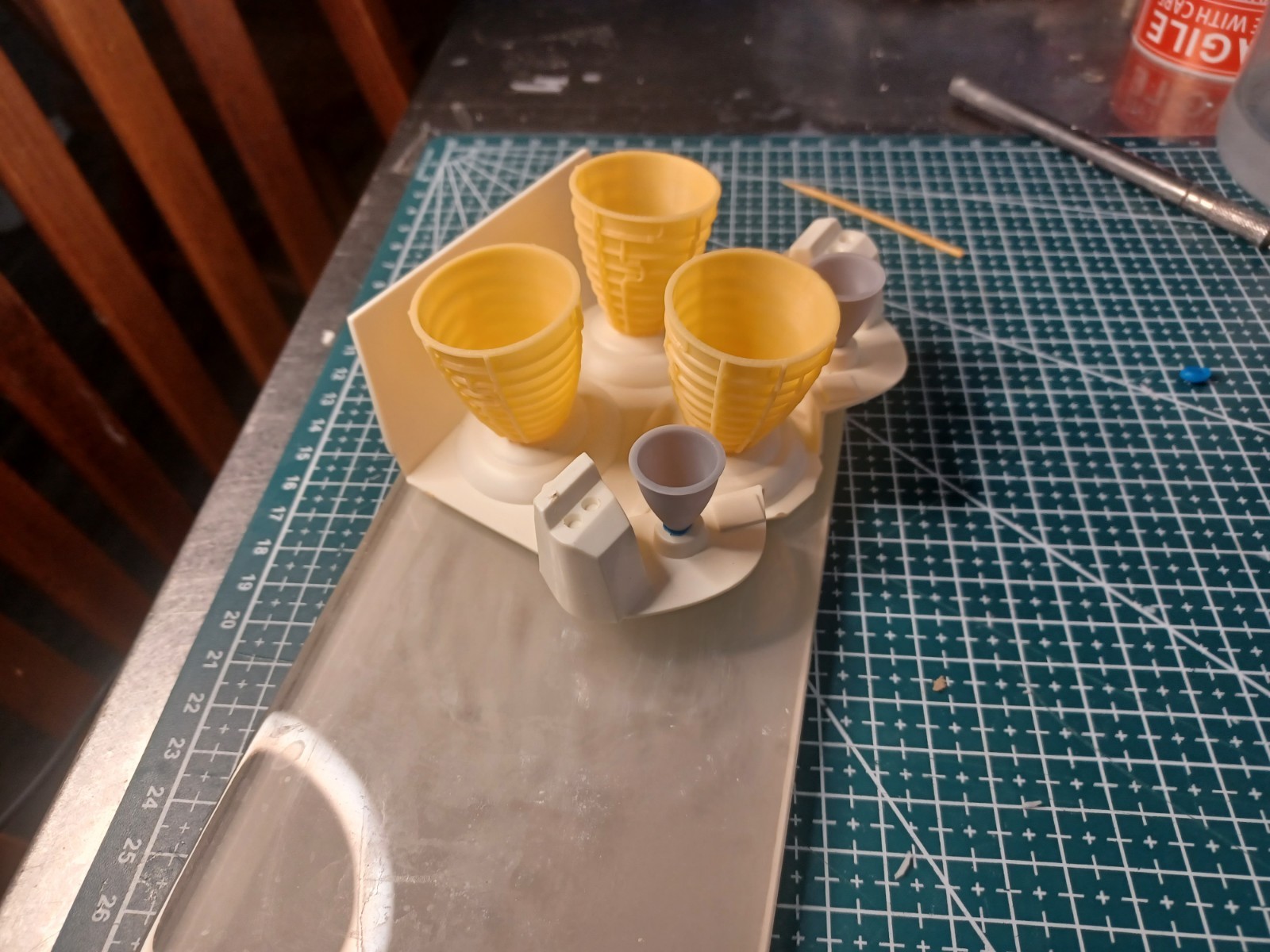 1/72 Space Shuttle Engine Upgrades. 3 Mains And 2 OMS to Fix Those Kit. Resin