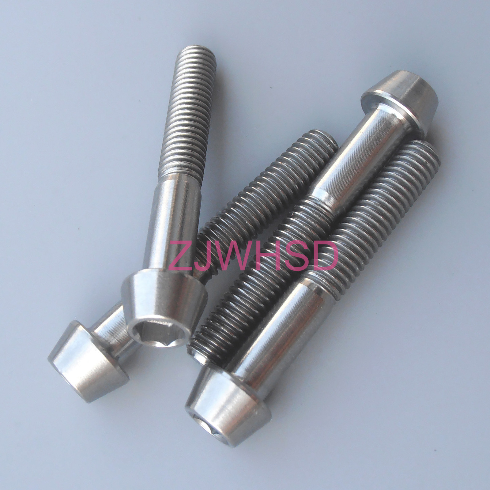 4pcs M6x40 Ti Titanium Screw Bolt Allen Hex Taper Socket Cap Head/AerospaceGrade