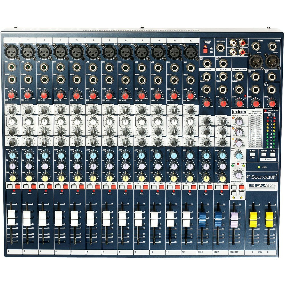 Soundcraft EFX12 12-Channel Analog Mixer with Effects