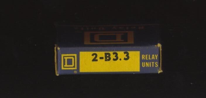 SQUARE D OVERLOAD RELAY THERMAL UNIT B3.3 (2)