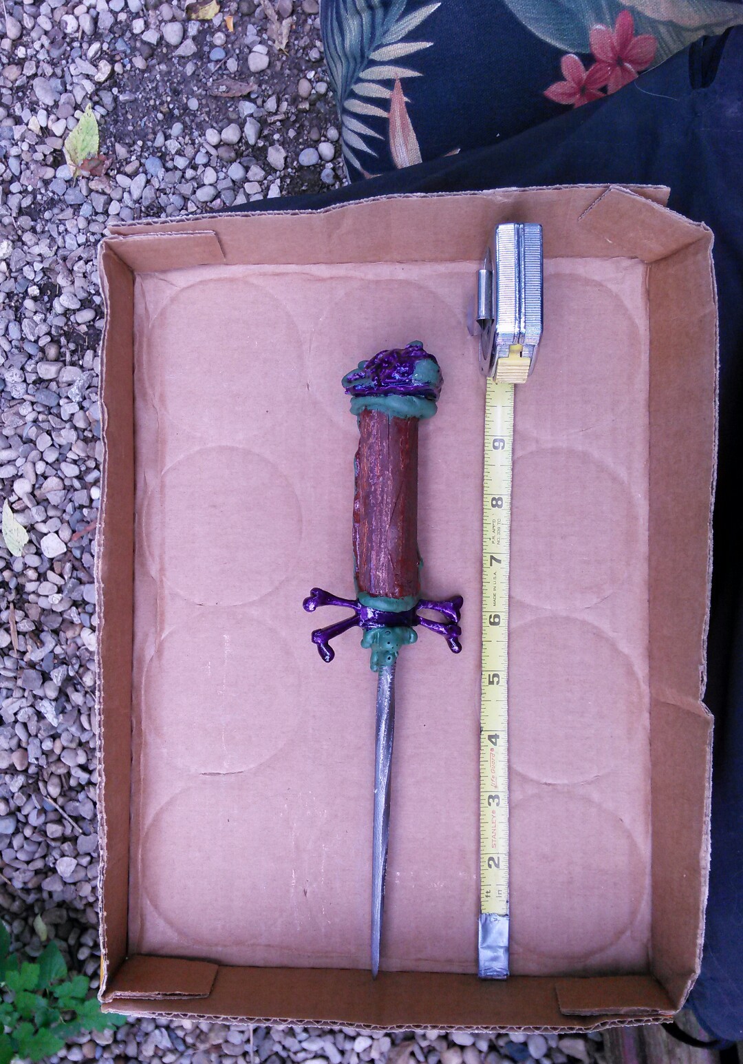 Devils Head - One of a Kind Dagger - Stiletto​ Spike Blade