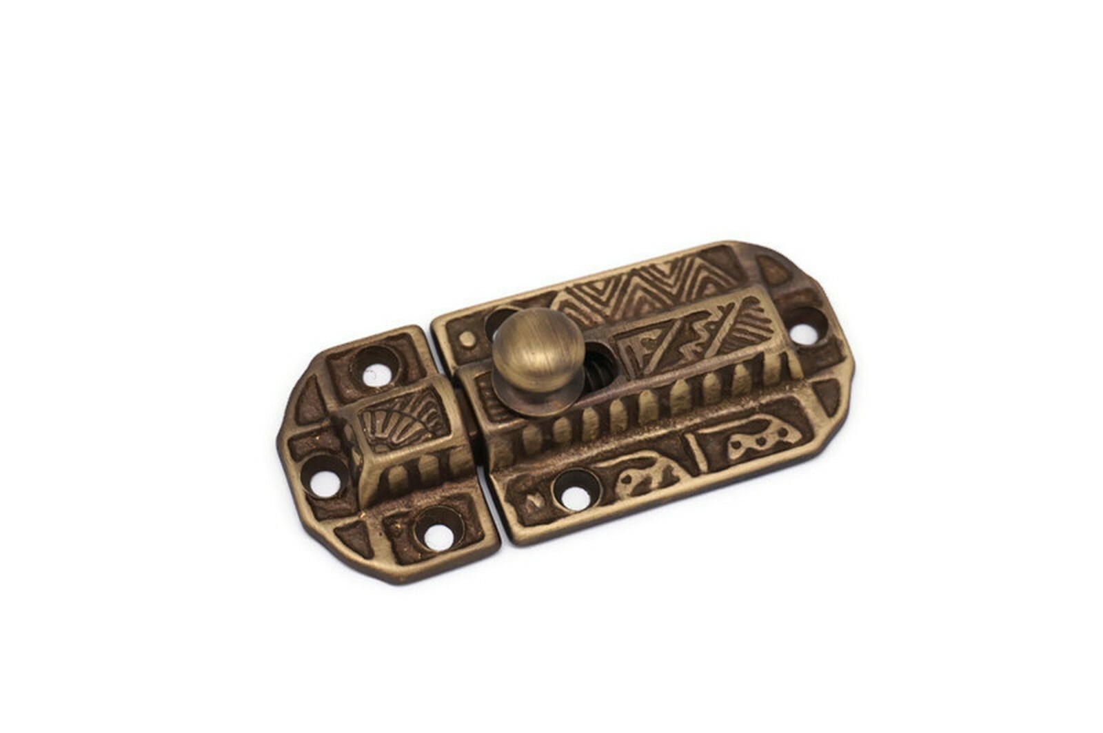 Brass Cabinet Latch Antique Furniture Latch Victorian Eastlake Cabinet Latch