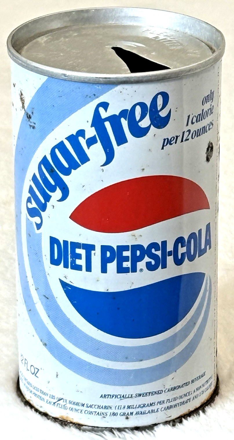 VTG 1970's Pepsi-Cola-🇺🇸-Diet Sugar Free-Ft.Wayne, IN-12 oz-Steel Soda-Pop Can