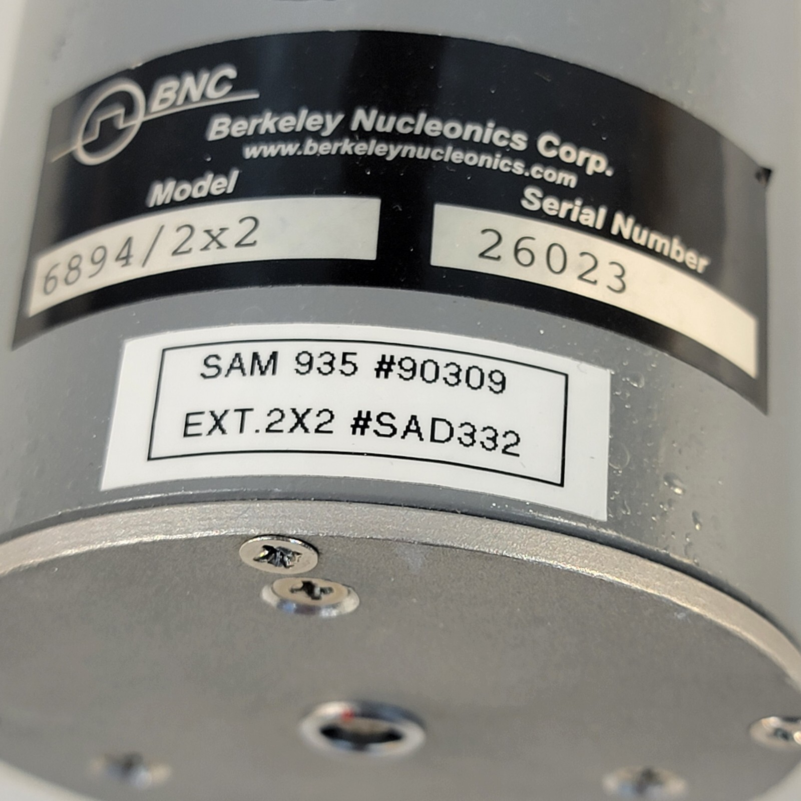 Berkeley Nucleonics BNC 6894 2x2 Probe for SAM 935 Portable Gamma Spectroscopy