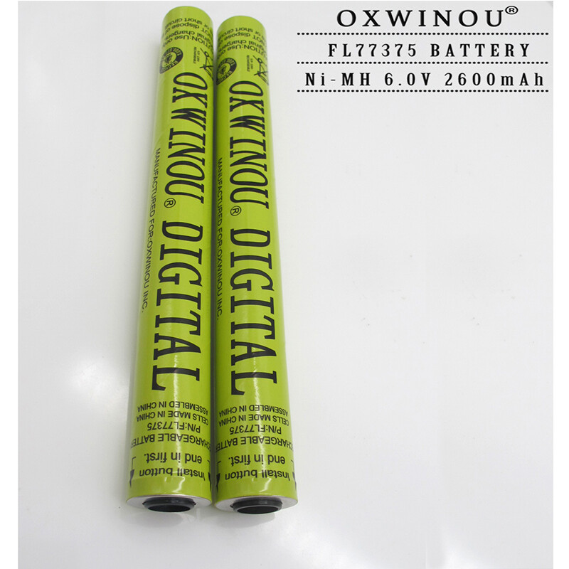 2pcs 6V 2600mAH Ni-MH Battery For Genuine Streamlight Stick Stinger 77375 20175