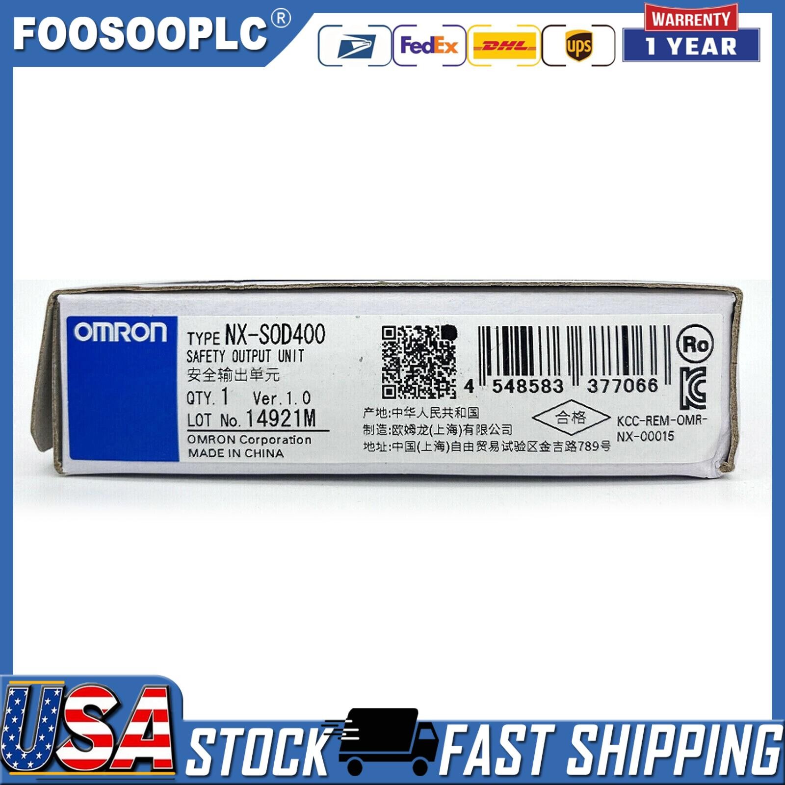 NX-SOD400 1PC Brand NEW In Box Omron NX-SOD400 Safety output unit US Free TAX