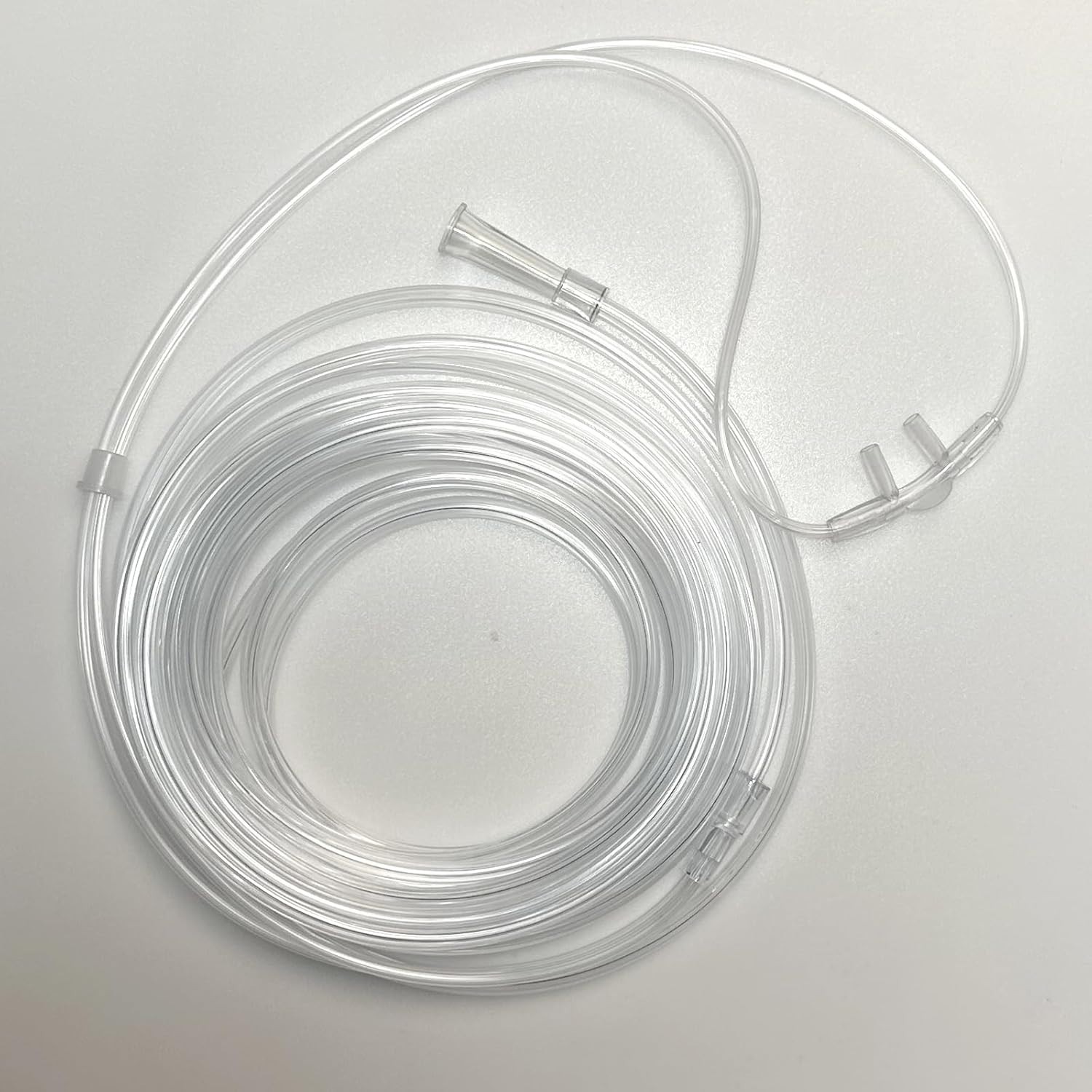 25Ft High Flow Soft Adult Oxygen Nasal Cannula 5-Pack Curved Prongs Crush Resist
