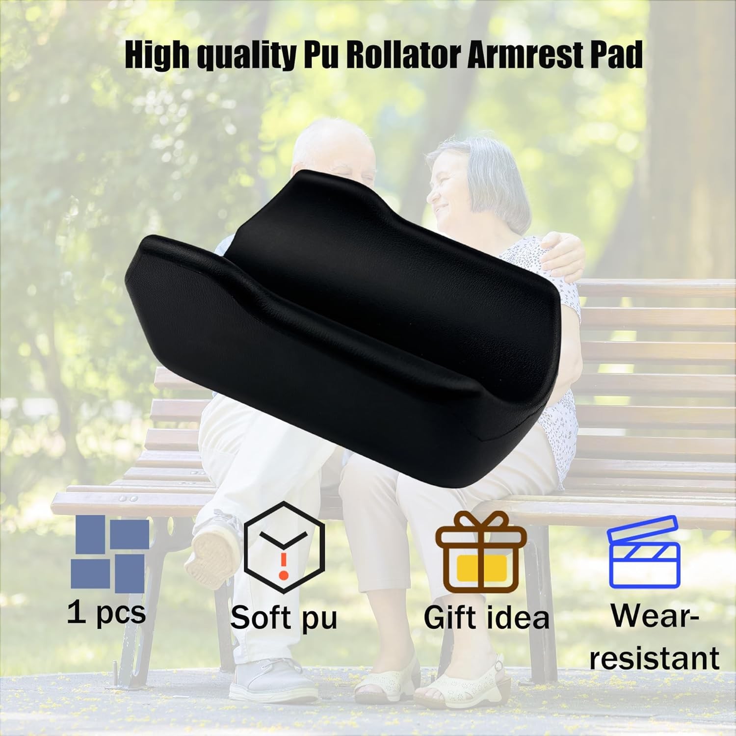Rollator Armrest Pad – Forearm Support Cushion for Upright & Stand-Up Walkers