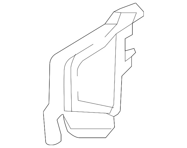 Genuine Audi Radiator Support Air Duct 8W0-121-673-B