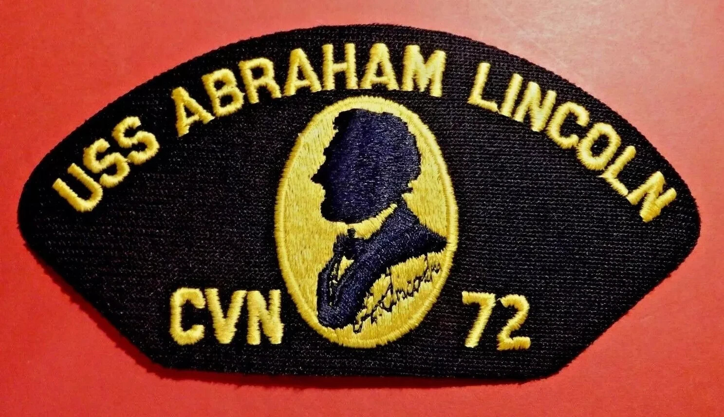 Military USS ABRAHAM LINCOLN CVN 72 Patch Full Color Insignia Unit US Navy #832