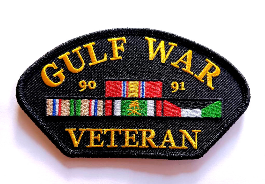 GULF WAR VETERAN (5-1/4") Military Cap Patch PM1449 EE