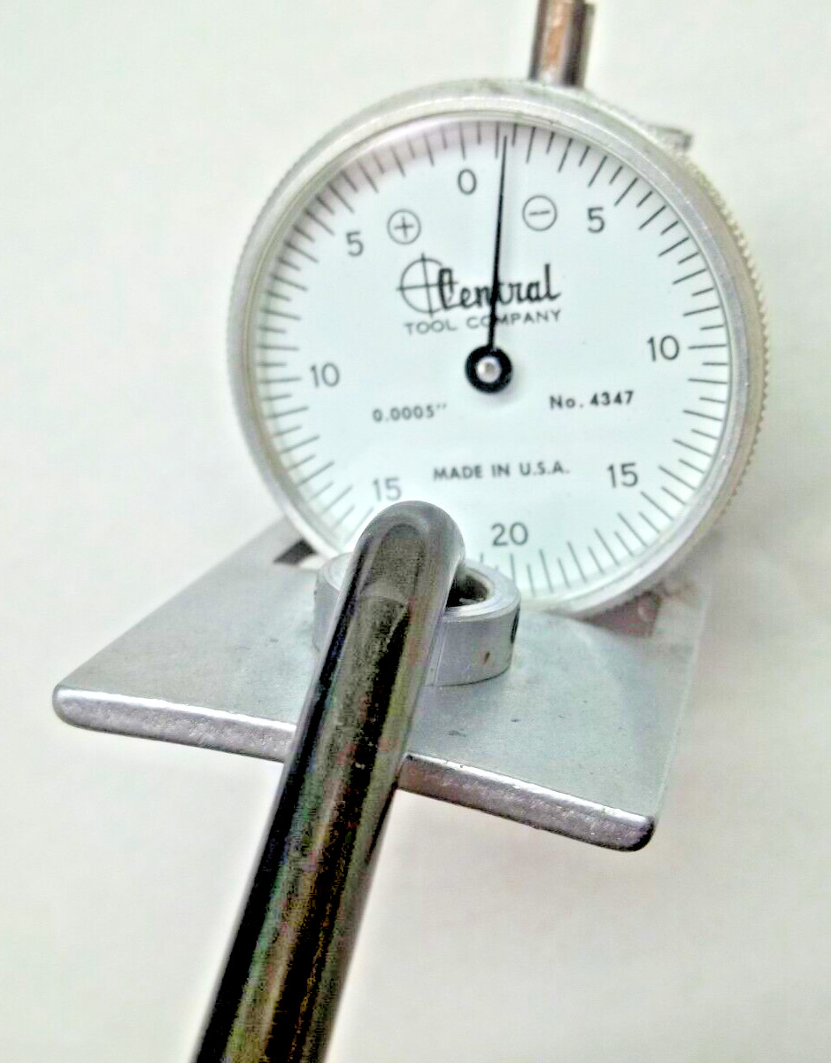 CENTRAL TOOL Machinists No. 4347 Nice Dial Indicator Set, USA