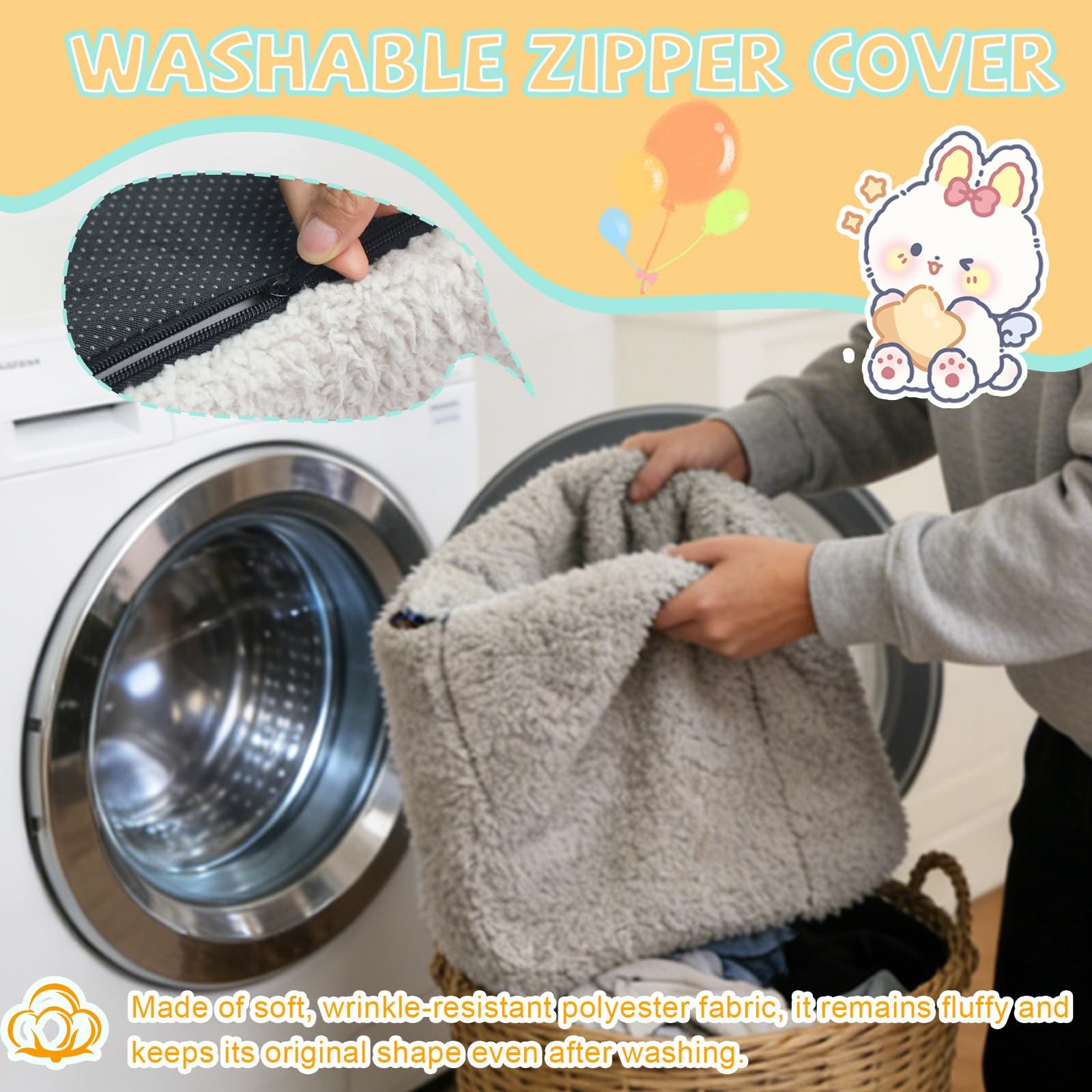 Toddler & Kids Chair Comfy - Toddler Couch with Washable Cover, Stable High-R...