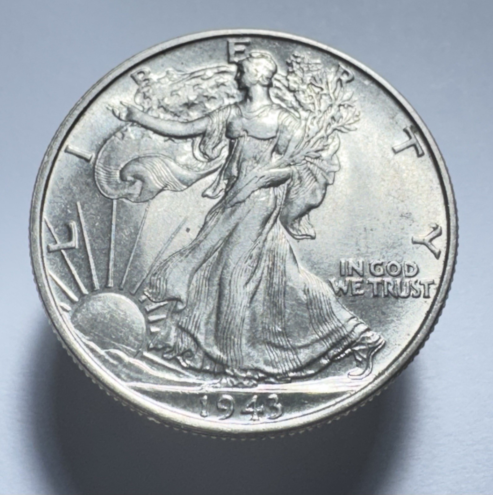 1943 Walking Liberty Half Dollar AU -1302