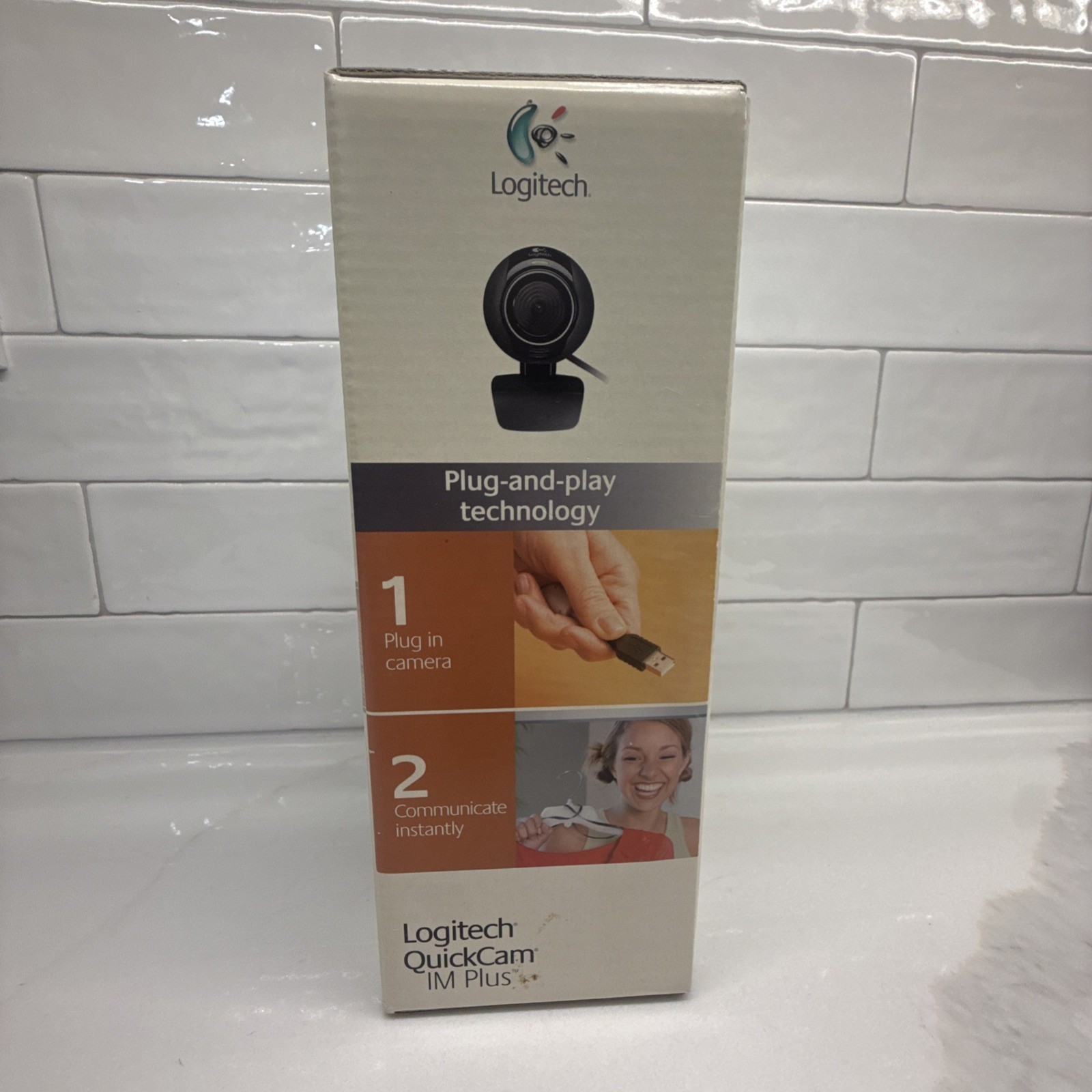 LOGITECH Quick Cam IM PLUS WEBCAM with headset - New