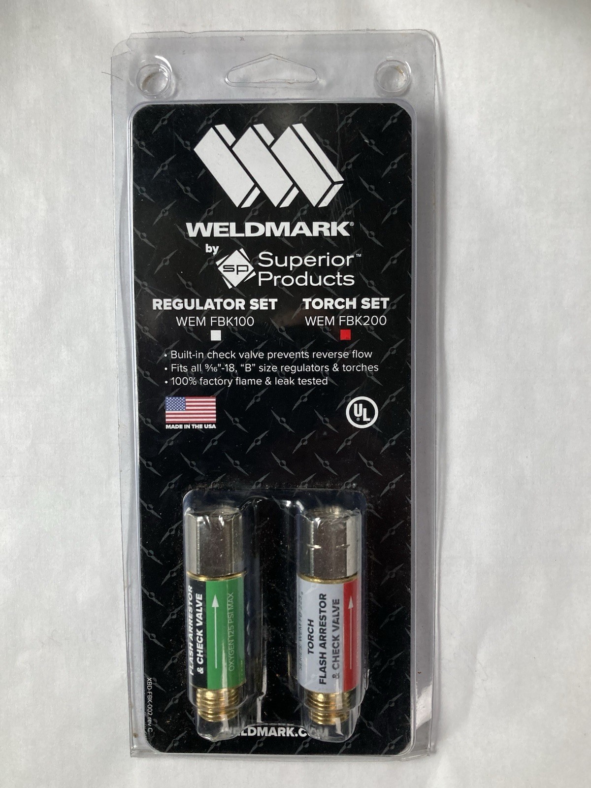 Weldmark Flashback Arrestor Torch Set # WEM-FBK-200