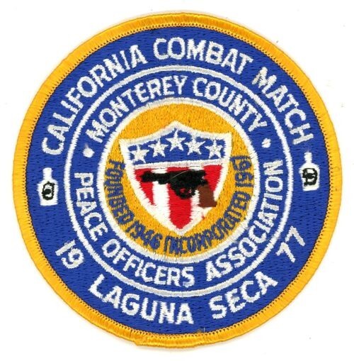 CALIFORNIA CA MONTEREY COUNTY PEACE OFFICERS 1977 SHOULDER PATCH POLICE SHERIFF