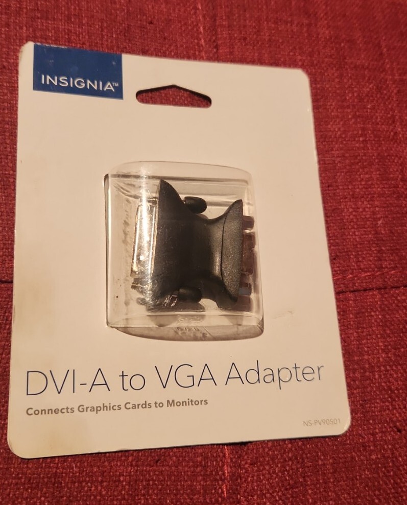Insignia DVI-A to VGA Adapter Graphics Card to Monitor NS-PV90501
