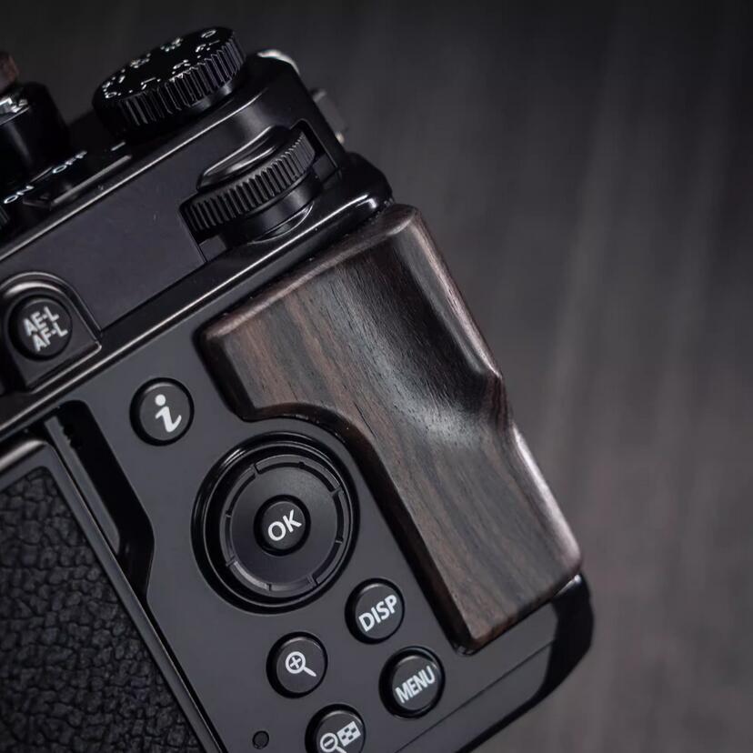 New Retro High-quality Wood Wooden Camera Finger Hand Grip For Nikon ZF Camera